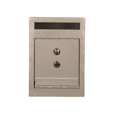 Image showing 6 th Tracker Safe 0.23 cu. ft. Keyed Lock Safe Deposit Safe with Felt Carpet Liner, 12 in. x 6 in. x 8.5 in.