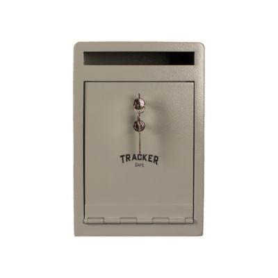 Image showing 6 th Tracker Safe 0.46 cu. ft. Keyed Lock Steel Deposit Safe with Felt Carpet Liner, 10 in. x 8 in. x 12 in.