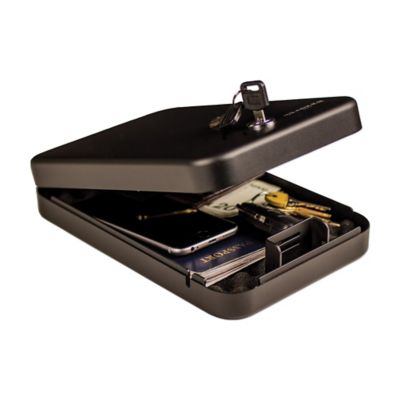 Image showing  1 Gun 0.052 cu. ft. Key Lock Portable Safe, Small