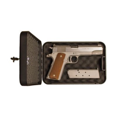 Image showing 6 th Tracker Safe 1 Gun 0.052 cu. ft. Key Lock Portable Safe, Small