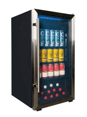 Image showing  117 Can Freestanding Beverage Center with Handle, Stainless Steel, 3.1 cu. ft.