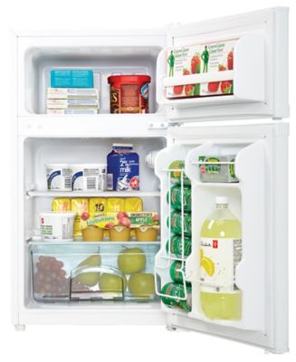 Image showing  3.1 cu. ft. Dual Door Compact Refrigerator, White