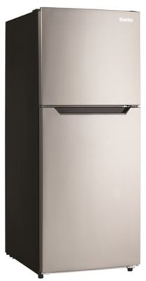 Image showing  10 cu. ft. Top-Mount Apartment Refrigerator, Stainless Steel