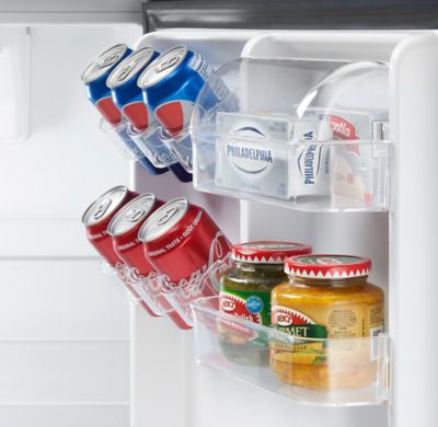 Image showing  10 cu. ft. Top-Mount Apartment Refrigerator, Stainless Steel