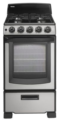 Danby Ultra Compact Gas Range, 20 in., Stainless Steel