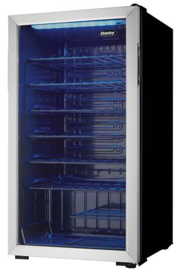 Image showing  36 Bottle Capacity Freestanding Wine Cooler, Stainless Steel