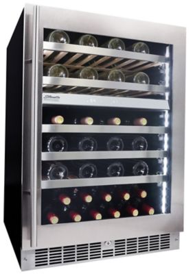 Image showing  51-Bottle Capacity Built-In Wine Cooler, Stainless Steel