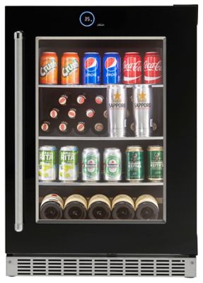 Danby 12-Bottle 5 cu. ft. Built-In Beverage Center, Black, Right Hinge -  SRVBC050R