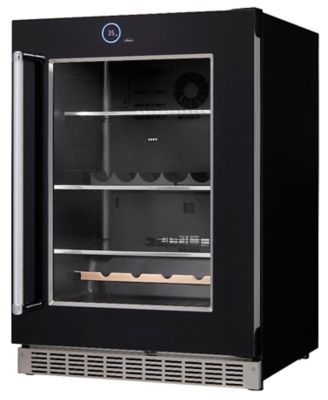 Image showing  12-Bottle 5 cu. ft. Built-In Beverage Center, Black, Right Hinge
