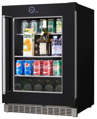 Image showing  12-Bottle 5 cu. ft. Built-In Beverage Center, Black, Right Hinge