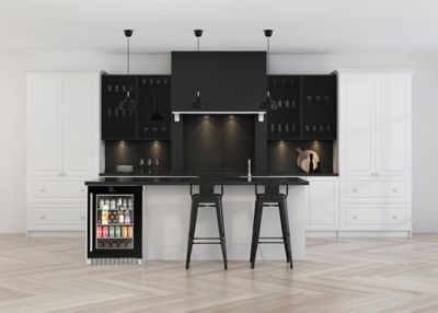 Image showing 7 th Danby 12-Bottle 5 cu. ft. Built-In Beverage Center, Black, Right Hinge