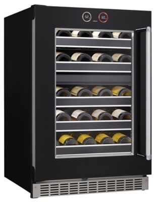 Image showing 7 th Danby 37-Bottle Capacity Built-In Wine Cooler, Black, Left Hinge