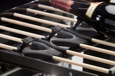 Image showing 8 th Danby 37-Bottle Capacity Built-In Wine Cooler, Black, Left Hinge