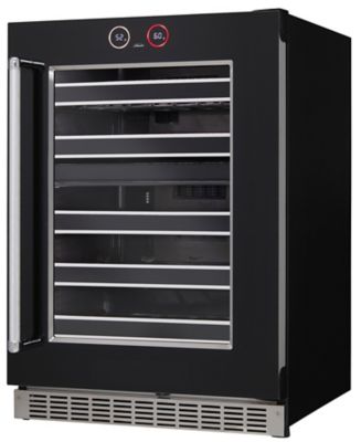 Image showing  37-Bottle Capacity Built-In Wine Cooler, Black, Right Hinge