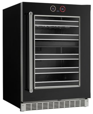 Image showing  37-Bottle Capacity Built-In Wine Cooler, Black, Right Hinge