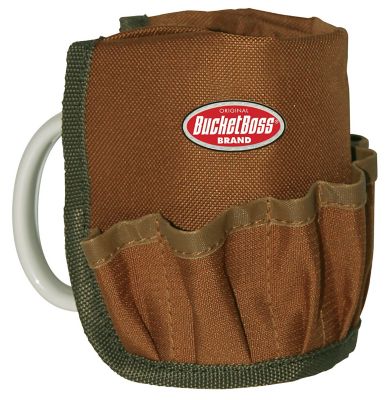 Bucket Boss Mug Storage Pouch Counter Display, Brown