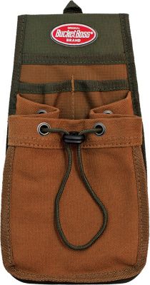 Bucket Boss 4-Pocket Parachute Pouch with FlapFit, Drawstring Shock Cord