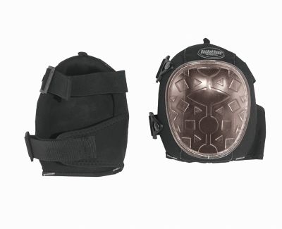 Bucket Boss Geldome Hard Shell Knee Pads, Clear