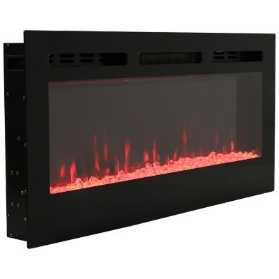 Sunnydaze Decor 40 in. Contemporary Comfort Indoor Electric Fireplace