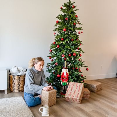 Image showing 8 th Sunnydaze Decor Slim and Stately Artificial Christmas Tree, 7 ft.