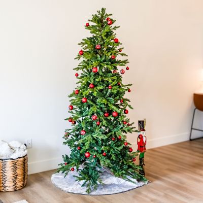 Image showing 9 th Sunnydaze Decor Slim and Stately Artificial Christmas Tree, 7 ft.