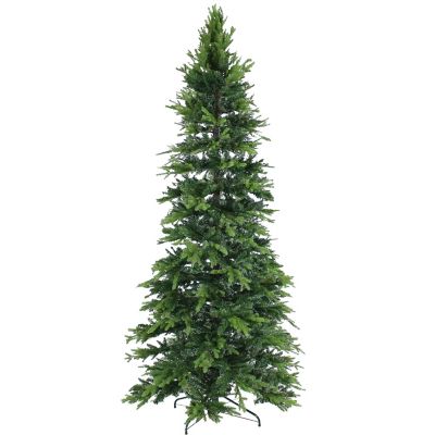 Sunnydaze Decor Slim and Stately Artificial Christmas Tree, 8 ft.