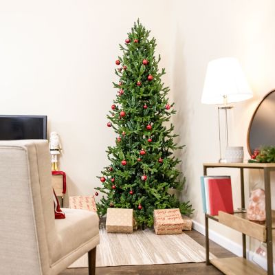 Image showing 8 th Sunnydaze Decor Slim and Stately Artificial Christmas Tree, 8 ft.