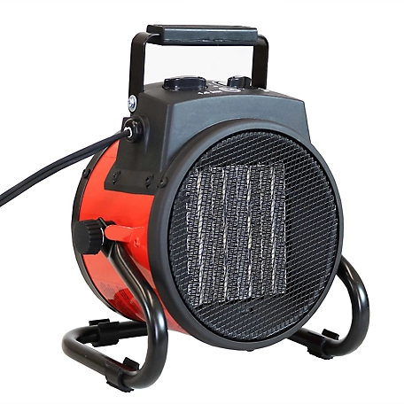Sunnydaze Decor 5,115 BTU Portable Ceramic Electric Space Heater with Folding Handle, 1,500W, 15A, 120V