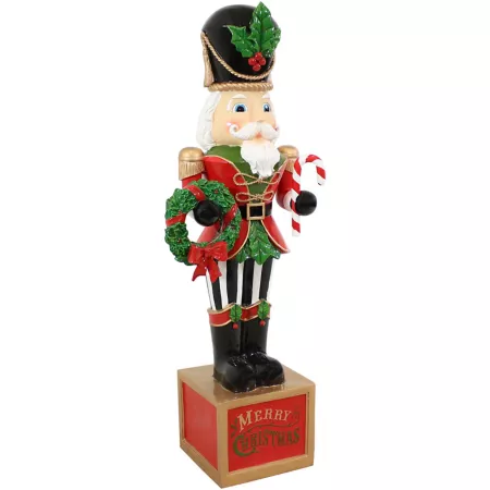 Sunnydaze Decor Karl Nutcracker Statue 48 in. Rain Barrels