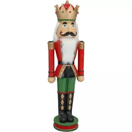 Sunnydaze Decor Matthias the Nutcracker Prince Christmas Statue Rain Barrels