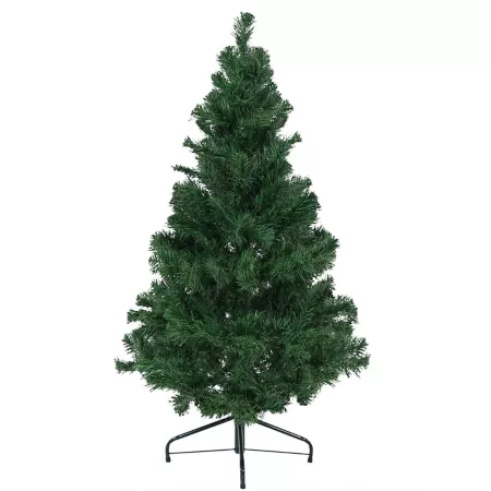 Sunnydaze Decor Unlit Faux Christmas Tree with Hinged Branches and Stand 4 Feet Artificial Christmas Trees