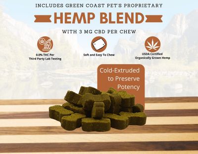 Image showing  Broad-Spectrum Hemp Soft Chewable Anxiety Supplements for Dogs, Peanut Butter Flavor, 3.17 oz., 30 ct.
