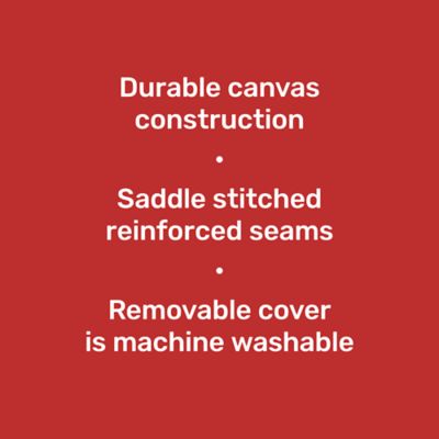 Image showing  Rectangular Water-Repellent Canvas Pillow Pet Bed, Large