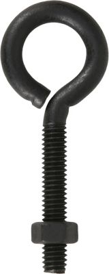 Image showing  5/16-18 x 3-1/2 in. Black Stitched Durasteel Eye Bolt with Nut