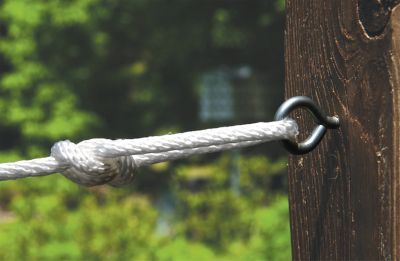 Image showing  1/4-20 x 2-1/2 in. Black Stitched Durasteel Eye Bolt with Nut