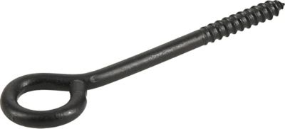 Image showing  1/4 in. x 3-3/4 in. Black Coated Durasteel Lag Eye Bolt