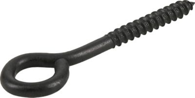 Image showing  5/16 in. x 4 in. Black Coated Durasteel Lag Eye Bolt
