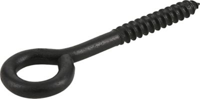 Image showing  3/8 in. x 4-1/2 in. Black Coated Durasteel Lag Eye Bolt