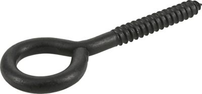 Image showing  7/16 in. x 5-1/4 in. Black Coated Durasteel Lag Eye Bolt