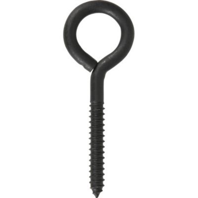 Image showing  7/16 in. x 5-1/4 in. Black Coated Durasteel Lag Eye Bolt