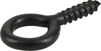Image showing  0.263 in. x 2-5/8 in. Large Black Coated Durasteel Screw Eye Bolt