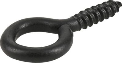 Image showing  0.307 in. x 2-7/8 in. Large Black Coated Durasteel Screw Eye Bolt