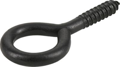 Image showing  0.363 in. x 3-7/8 in. Large Black Coated Durasteel Screw Eye Bolt