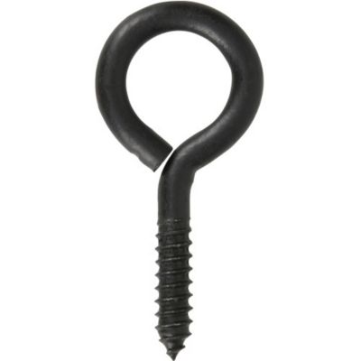 Image showing  0.363 in. x 3-7/8 in. Large Black Coated Durasteel Screw Eye Bolt