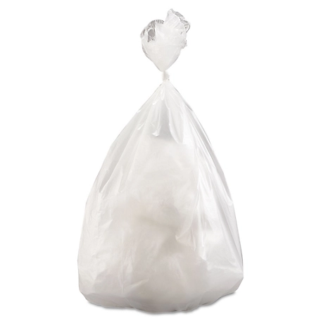 Inteplast Group 60 gal. High-Density Commercial Can Liners Value pk., 14 Microns, 38 in. x 58 in., Clear, 200-Pack