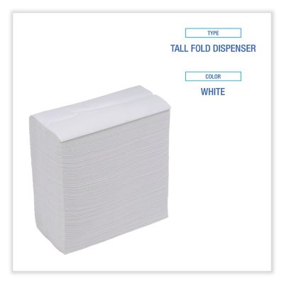 Image showing  Tall-Fold Dispenser Napkins, 12 in. x 7 in., White, 10,000 pc.