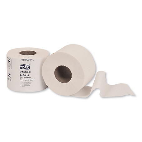 Tork Universal Bath Tissue, Septic Safe, 2-Ply, White, 616 Sheets/Roll, 48 Rolls