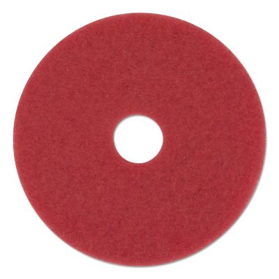 Boardwalk 12 in. Buffing Floor Pads, Red, 5-Pack