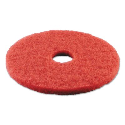 Image showing  12 in. Buffing Floor Pads, Red, 5-Pack