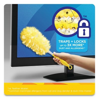 Image showing  Heavy-Duty Dust Lock Fiber Hand Duster Refills, Yellow, 6-Pack